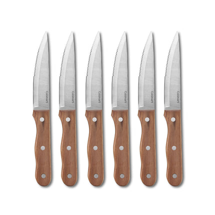 Cuisinart 6-Piece Steak Knife Set – Walnut
