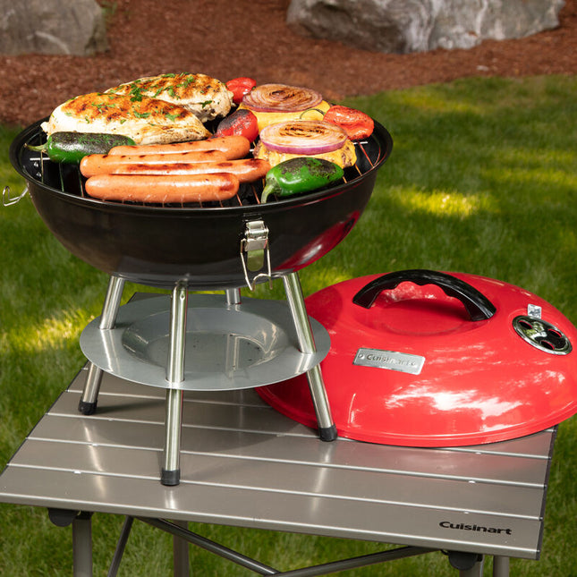 Cuisinart 14" Portable Charcoal Grill - Red