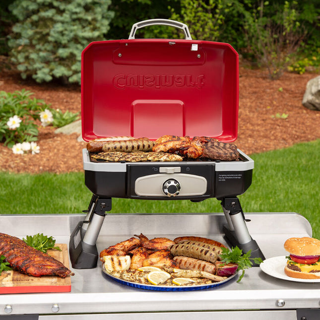 Cuisinart Petite Gourmet Portable Tabletop Gas Grill - Red
