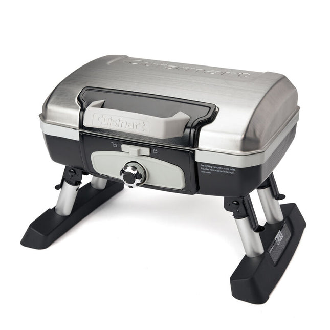 Cuisinart Petite Gourmet Portable Tabletop Gas Grill - Silver