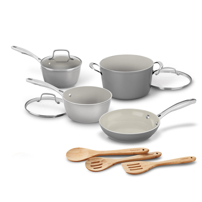 Cuisinart 10-Piece Forged Recycled Aluminum Cookware Set