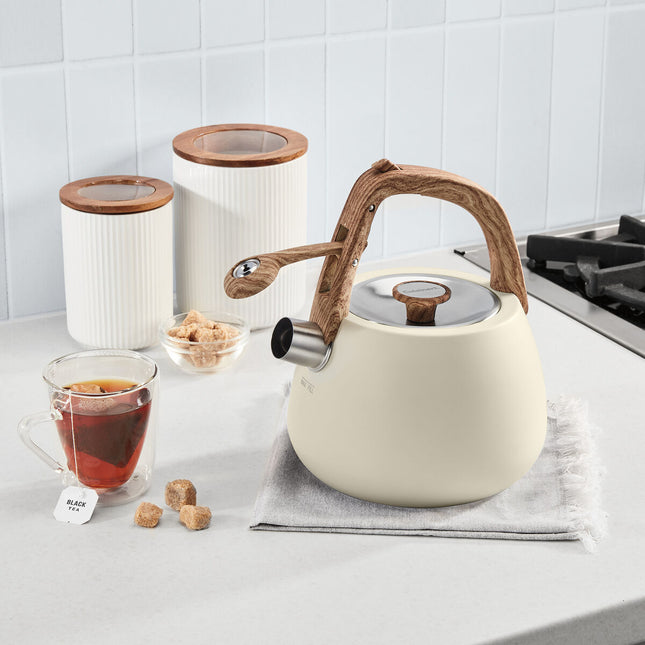 Cuisinart 2 Qt. Cream Stainless Steel Tea Kettle