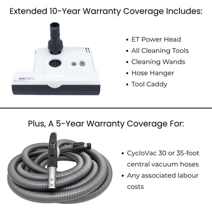 SEBO Standard Central Vacuum Kit