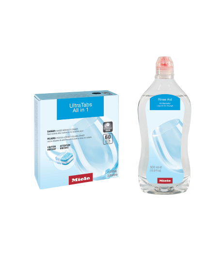 Miele Dishwashing Value Package 5x UltraTabs Multi, 2x Rinse Agent