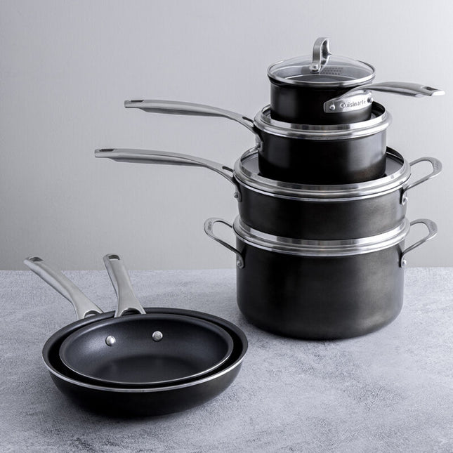 Cuisinart 10-Piece Green Gourmet Pro Aluminum Cookware Set