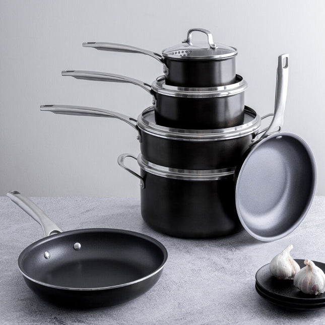 Cuisinart 10-Piece Green Gourmet Pro Aluminum Cookware Set