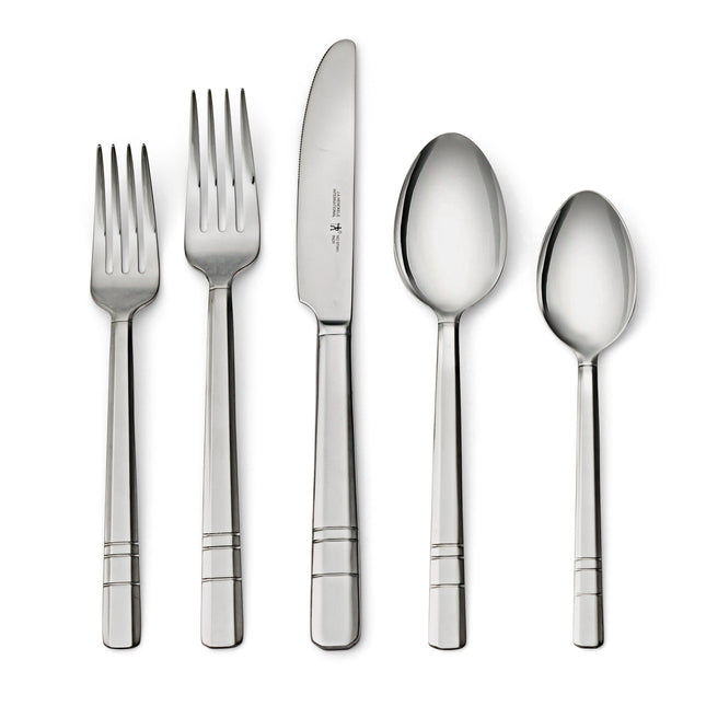 Henckels Madison Square 20 Piece Flatware Set polished