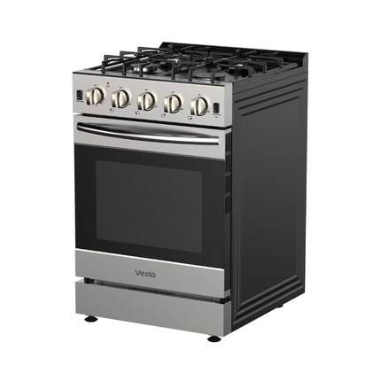 Vesta Idaho 24" | Silver | Full Gas Range