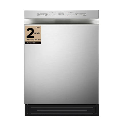 Midea 24” Front Control Hybrid Tub Dishwasher in Stainless Steel