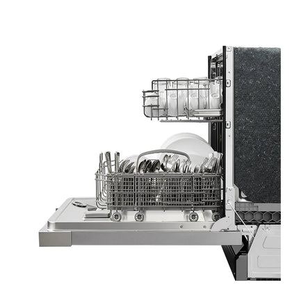 Midea 24” Front Control Hybrid Tub Dishwasher in Stainless Steel