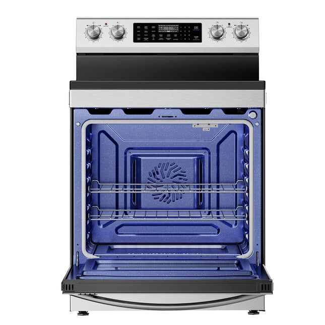 Midea 6.3 Cu. Ft. Freestanding Electric Range with 5 Elements, Air Fry and Self-Clean