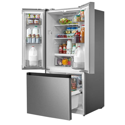 Midea 18.4 cu. ft. 30" French Door Refrigerator with Recessed Handles