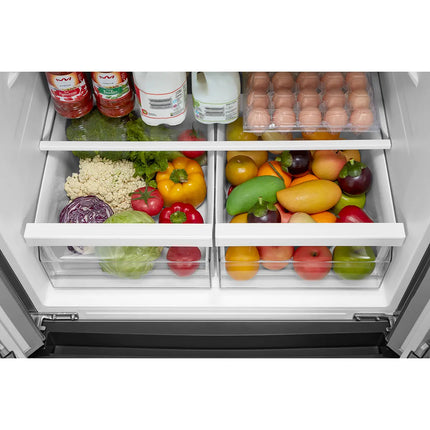 Midea 18.4 cu. ft. 30" French Door Refrigerator with Recessed Handles