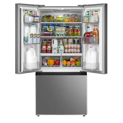 Midea 18.4 cu. ft. 30" French Door Refrigerator with Recessed Handles