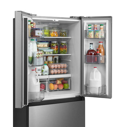 Midea 18.4 cu. ft. 30" French Door Refrigerator with Recessed Handles