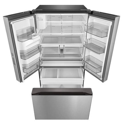 Midea 29.3 Cu. Ft. 36" Standard-Depth French Door Refrigerator with Recessed Handles