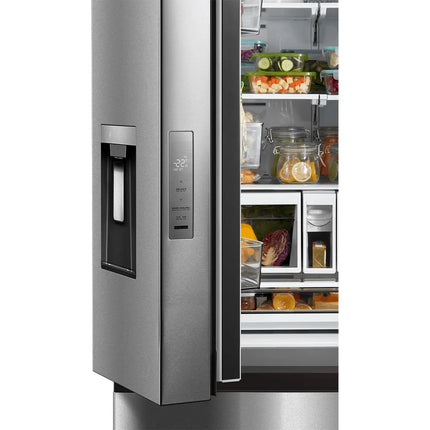 Midea 29.3 Cu. Ft. 36" Standard-Depth French Door Refrigerator with Recessed Handles