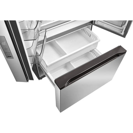 Midea 29.3 Cu. Ft. 36" Standard-Depth French Door Refrigerator with Recessed Handles
