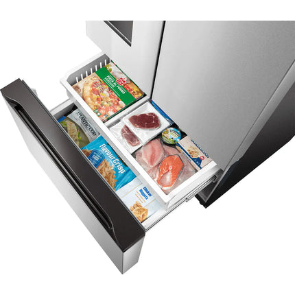 Midea 29.3 Cu. Ft. 36" Standard-Depth French Door Refrigerator with Recessed Handles