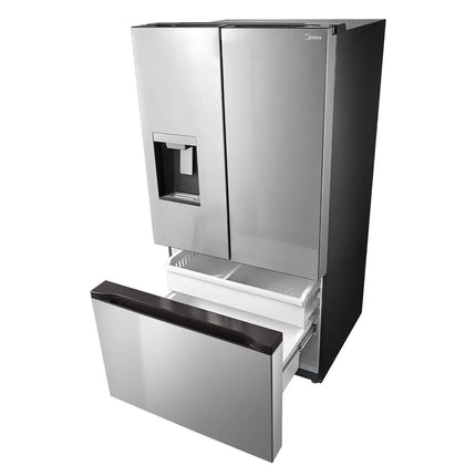 Midea 29.3 Cu. Ft. 36" Standard-Depth French Door Refrigerator with Recessed Handles