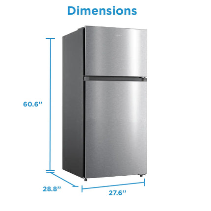 Midea 14.2 Cu. Ft. 28" Top Mount Freezer Refrigerator