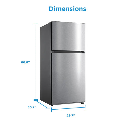 Midea 18.1 Cu. Ft. 30" Top Mount Freezer Refrigerator