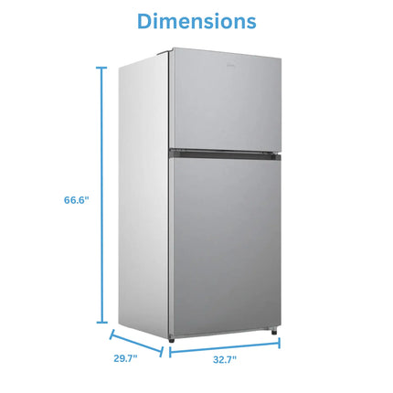 Midea 20.5 Cu. Ft. 30" Top Mount Freezer Refrigerator