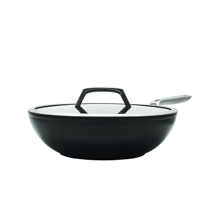 ZWILLING Motion Ceramic 30 cm Aluminum Wok with Lid – Black
