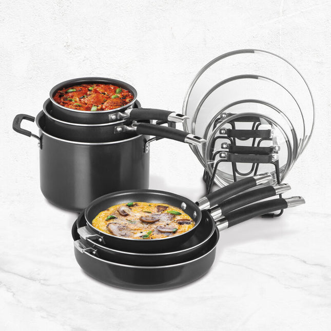 Cuisinart 11-Piece Nesting Non-Stick Cookware Set
