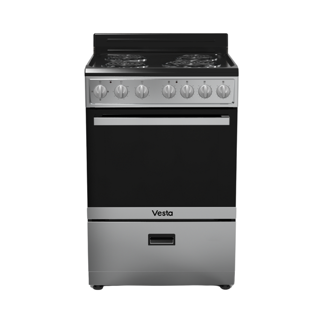 Vesta North Dakota 24" | Silver | Electric Range