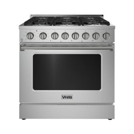 Vesta Oregon 36" | Silver | Full Gas Range