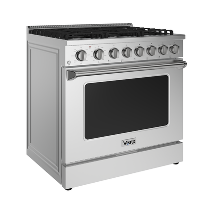 Vesta Oregon 36" | Silver | Full Gas Range