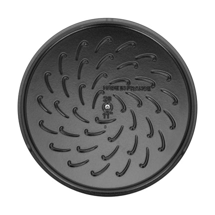 Staub 3.7 L Cast Iron Round Saute Pan with Chistera Lid