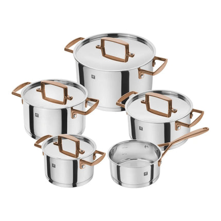 ZWILLING 9 PIECE 18/10 STAINLESS STEEL COOKWARE SET - OPEN BOX
