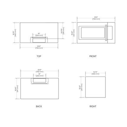 Vesta Miami 30" Stainless Steel Over-Range Microwave