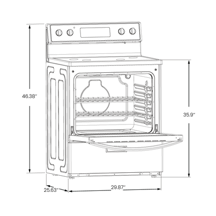 Vesta Saskatchewan 30" Stainless Steel Freestanding Electric Range