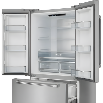 Vesta Yukon 36" Counter-Depth Stainless Steel French-Door Refrigerator with Bottom-Freezer
