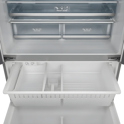 Vesta Yukon 36" Counter-Depth Stainless Steel French-Door Refrigerator with Bottom-Freezer