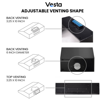 Vesta Atlanta 30" | Metallic Black | Durable Design