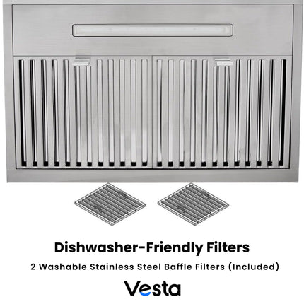 Vesta Chicago 24" | Silver | Quiet ≤65 dB Operation