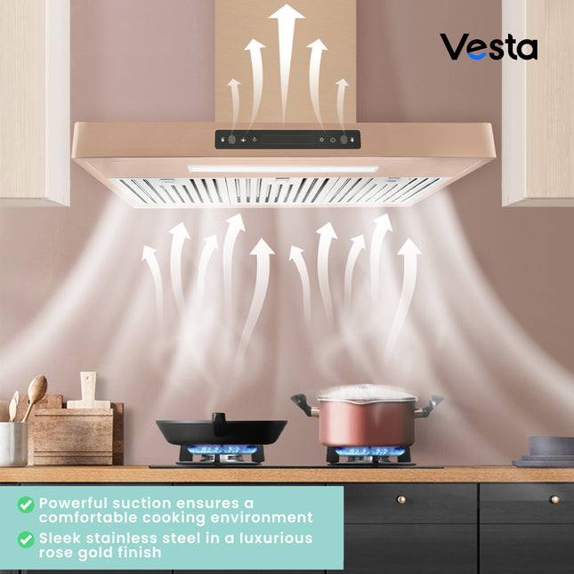 Vesta Copenhagen 36" | Rose Gold | 6-Speed Touchscreen
