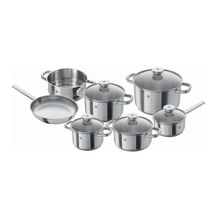 ZWILLING Joy Pot Set with Bonus Steak Set, 12 Piece, 18/10 Stainless Steel