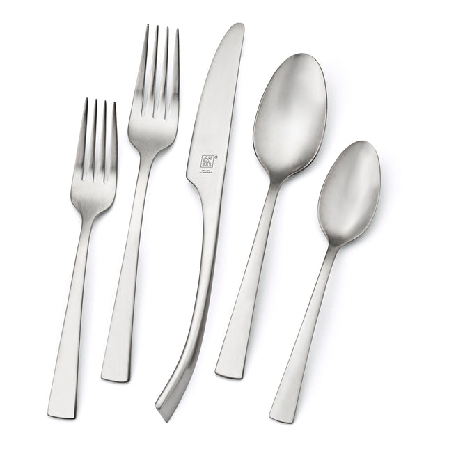 ZWILLING Bellasera 45 Piece Flatware Set Matted satin finished
