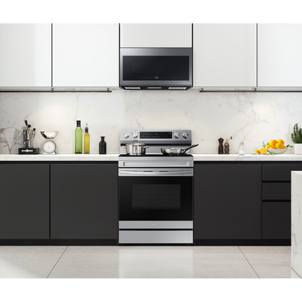 Samsung 2.1 cu.ft Over the Range Microwave with Finger Print Resistant Finish