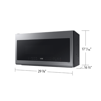 Samsung 2.1 cu.ft Over the Range Microwave with Finger Print Resistant Finish
