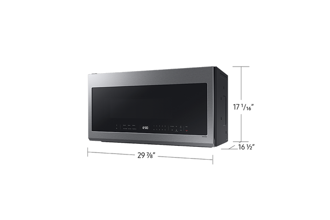 Samsung 2.1 cu.ft Over the Range Microwave with Finger Print Resistant Finish