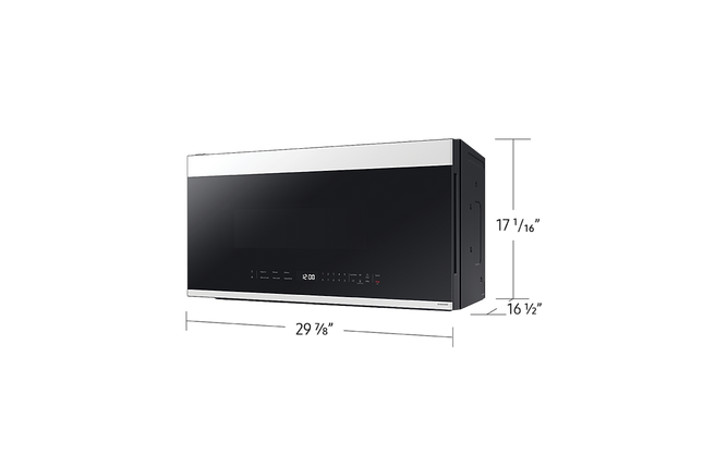 Samsung 2.1 cu.ft Smart Over the Range Microwave with Cook, Simple Clean Filter™