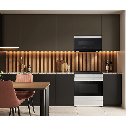 Samsung 2.1 cu.ft Smart Over the Range Microwave with Cook, Simple Clean Filter™