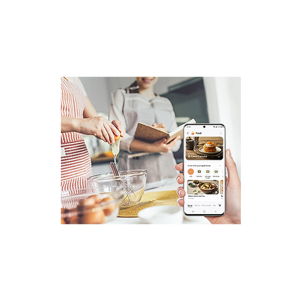 Samsung 2.1 cu.ft Smart Over the Range Microwave with Cook, Simple Clean Filter™