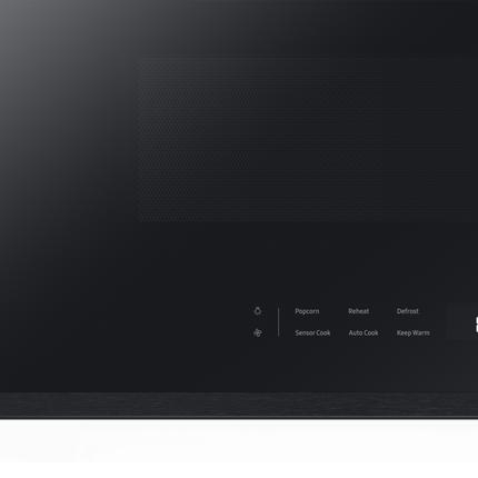 Samsung 2.1 cu. ft. Over-the-Range Microwave with Edge to Edge Glass Display in Matte Black Steel